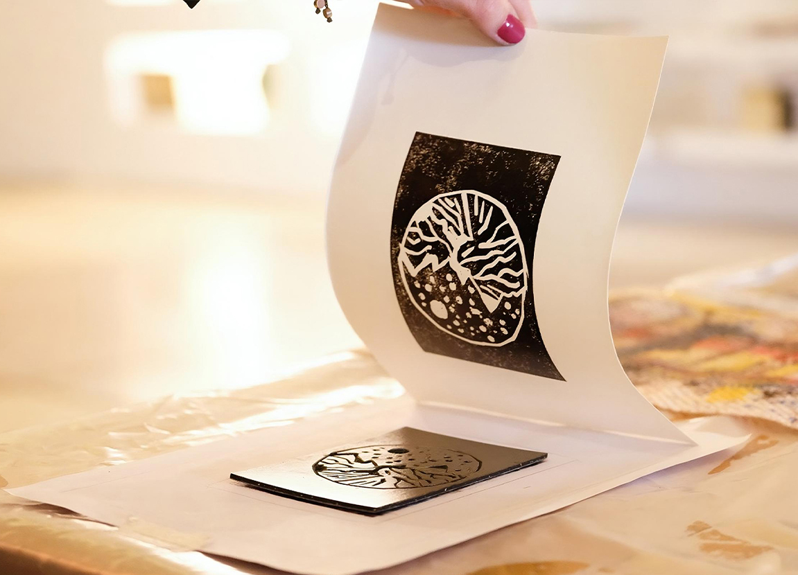 Linoleum Printing Workshop with Özge Enginöz